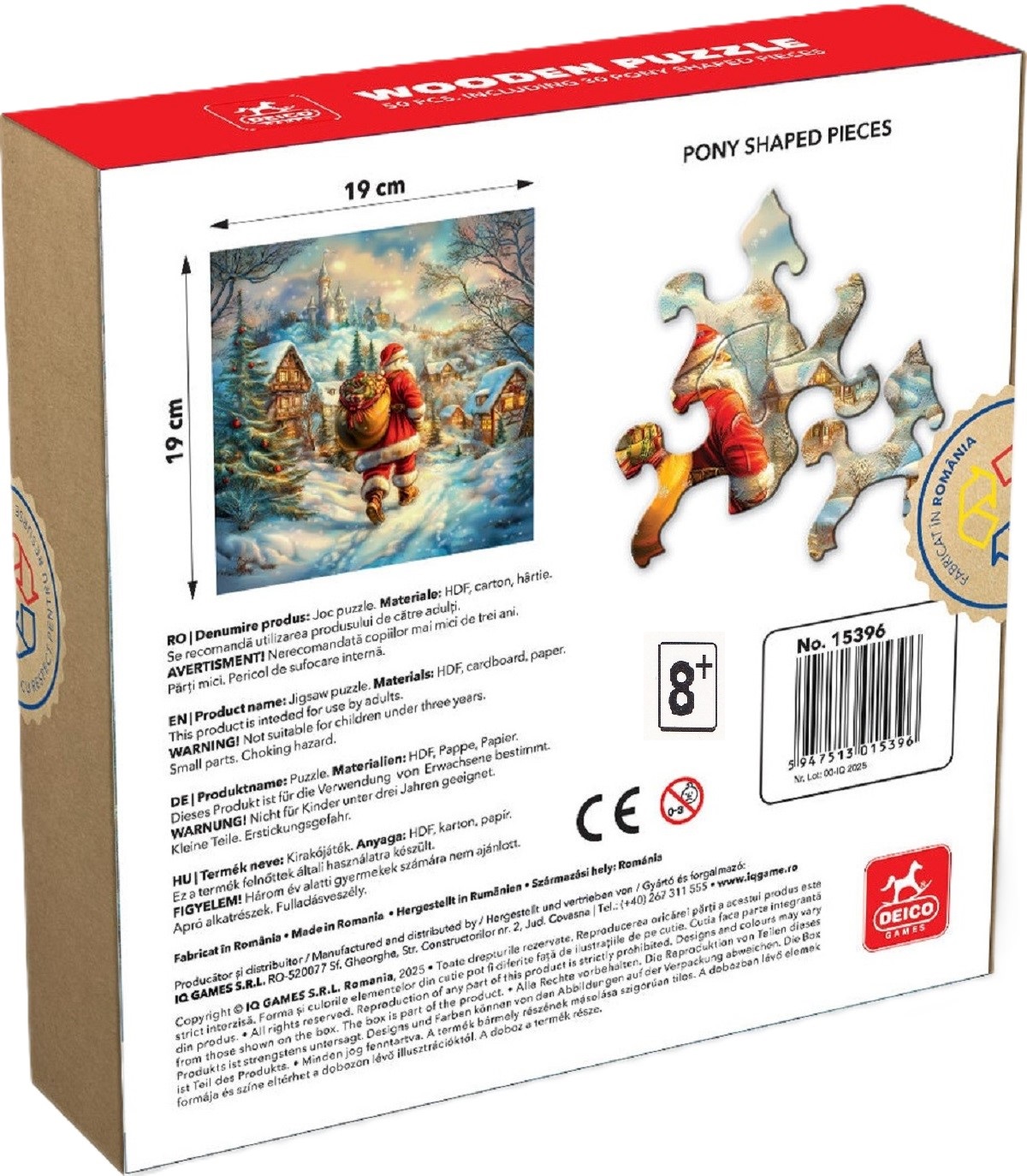 Puzzle 50 din lemn: Satul lui Mos Craciun