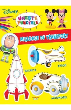 Poza produsului Disney. Uneste punctele. Mijloace de transport