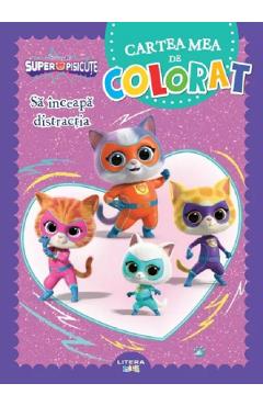Poza produsului Disney. Superpisicute. Cartea mea de colorat: Sa inceapa distractia