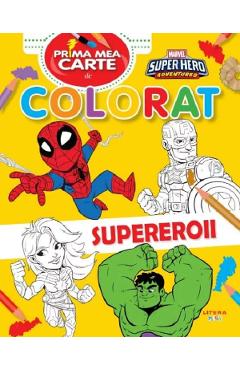 Poza produsului Marvel. Prima mea carte de colorat: Supereroii