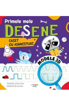 Coperta cărții 'Primele mele desene. Caiet cu adâncituri'
