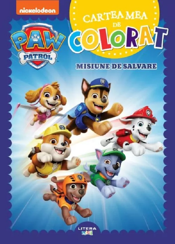 Patrula catelusilor. Cartea mea de colorat: Misiune de salvare