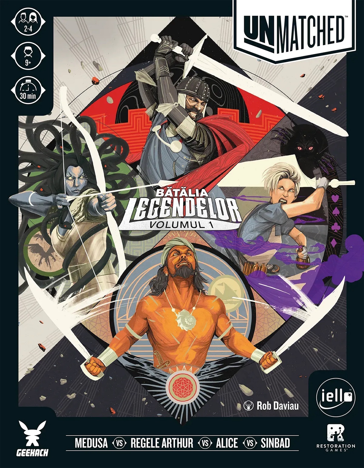 Joc de strategie: Unmatched. Batalia Legendelor Vol.1