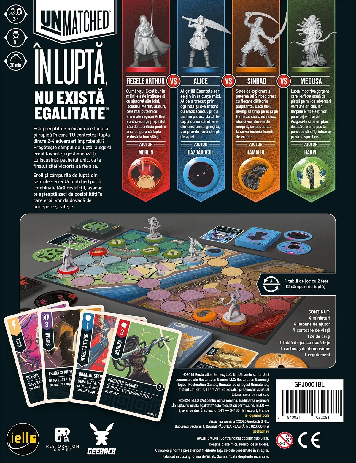 Joc de strategie: Unmatched. Batalia Legendelor Vol.1