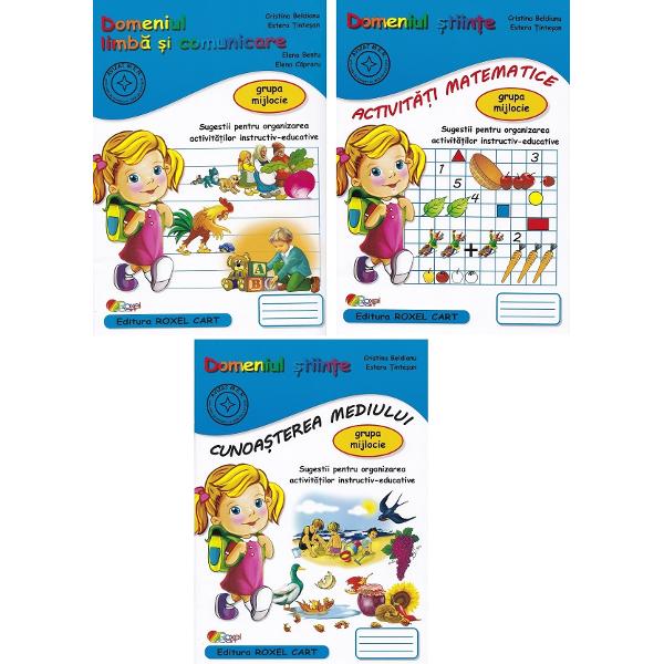 Pachet educational 3 carti - Grupa mijlocie - Cristina Beldianu, Estera Tintesan, Elena Bentu, Elena Capraru