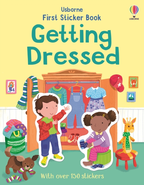 Coperta cărții 'First Sticker Book Getting Dressed - Jessica Greenwell'