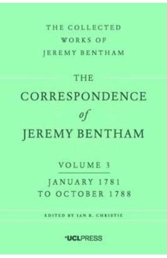 Coperta cărții 'Correspondence of Jeremy Bentham, Volume 3 -'