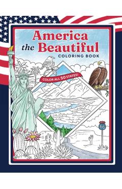 Coperta cărții 'America the Beautiful Coloring Book - Weldon Owen'