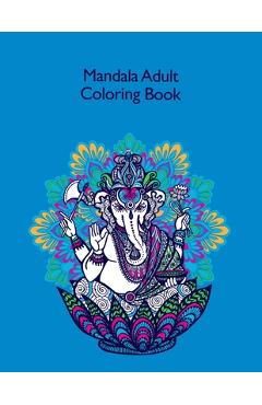 Coperta cărții 'Mandala Adult Coloring Book: Coloring Book 