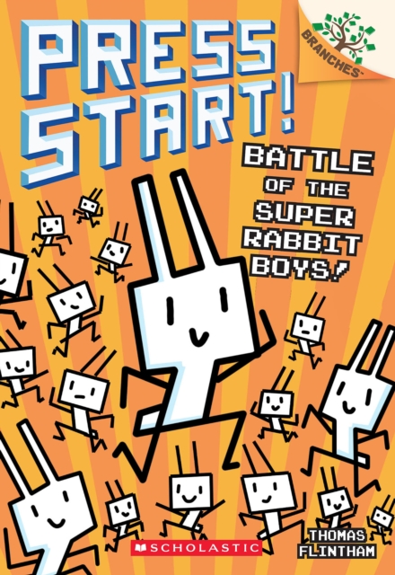 Coperta cărții 'Battle of the Super Rabbit Boys!: A Branches Book (Press Start! #18) - Thomas Flintham'