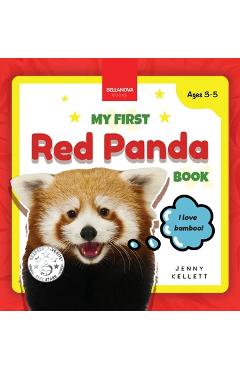 Poza produsului My First Red Panda Book: Discover and Learn: Fun Facts and Activities About Red Pandas for Kids 3-5 - Jenny Kellett