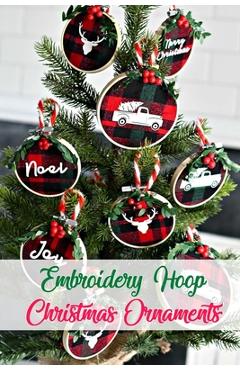 Poza produsului Embroidery Hoop Christmas Ornaments: Gift for Christmas - Denitra Darby
