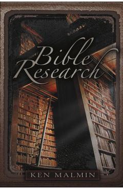 Coperta cărții 'Bible Research - Ken Malmin'