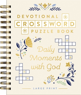 Coperta cărții 'Daily Moments with God Devotional Crossword Puzzle Book -'