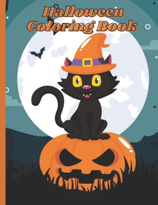 Halloween Coloring Book: A Kid Coloring Book with Beautiful Cats, Adorable Animals, Spooky Characters, and Relaxing Fall Designs - Activity Press