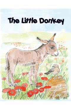 Coperta cărții 'THE LITTLE DONKEY, children's colouring book - Pauline Shone'