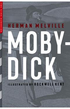 Coperta cărții 'Moby-Dick: Illustrated by Rockwell Kent - Herman Melville'