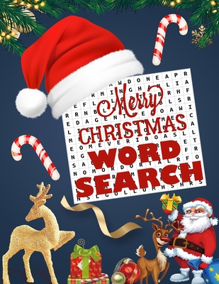 Merry Christmas word search.: Easy Large Print word search Puzzle Book for Adults, Kids & Everyone for the 25 Days of Christmas. - Blue Moon Press House