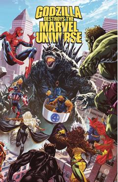 Coperta cărții 'Godzilla Destroys the Marvel Universe - Gerry Duggan'