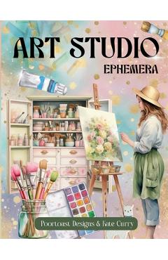 Art Studio Ephemera: High Quality Images Of Stationery and Tools For Paper Crafts, Scrapbooking, Mixed Media, Junk Journals, Collage Art, Artist Tradi - Poortoast Designs