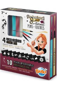 Imaginea produsului 'Pixuri și șabloane pentru tatuaje. Gold'