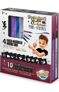 Imaginea produsului 'Pixuri și șabloane pentru tatuaje. Silver'