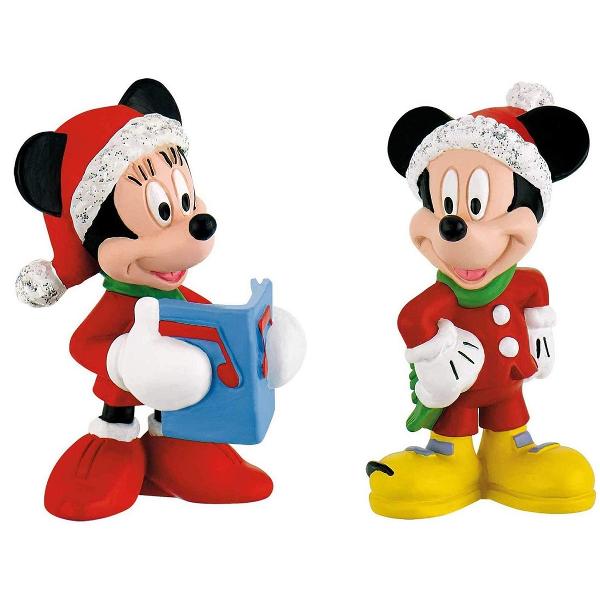 Set figurine: Minnie si Mickey. Craciun