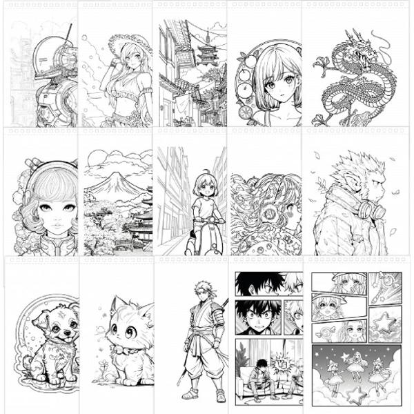 Studio profesional de colorat Manga