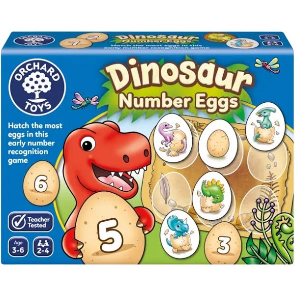 Joc educativ: Oua de dinozaur cu numere