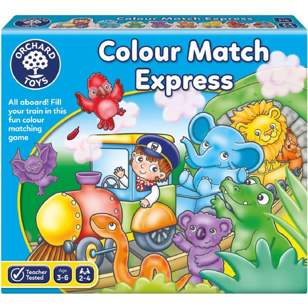 Trenulet puzzle de potrivire a culorilor