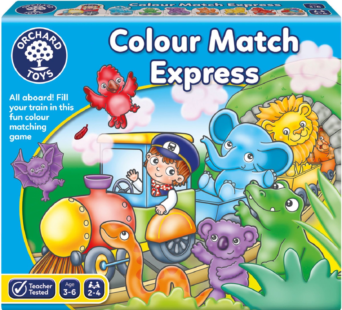 Trenulet puzzle de potrivire a culorilor