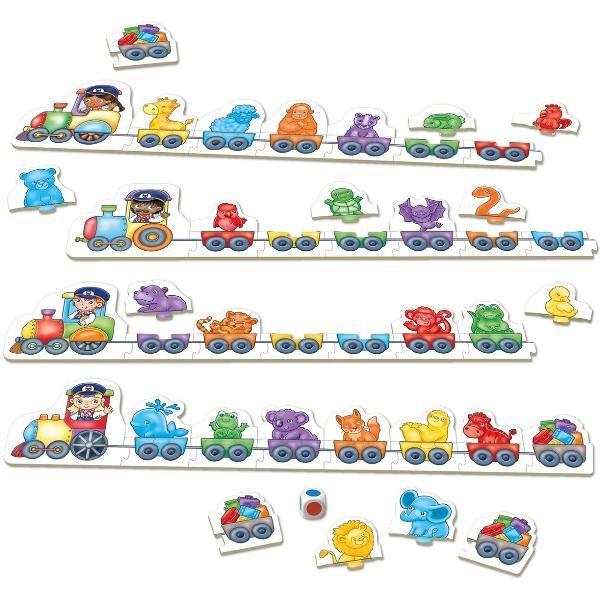 Trenulet puzzle de potrivire a culorilor