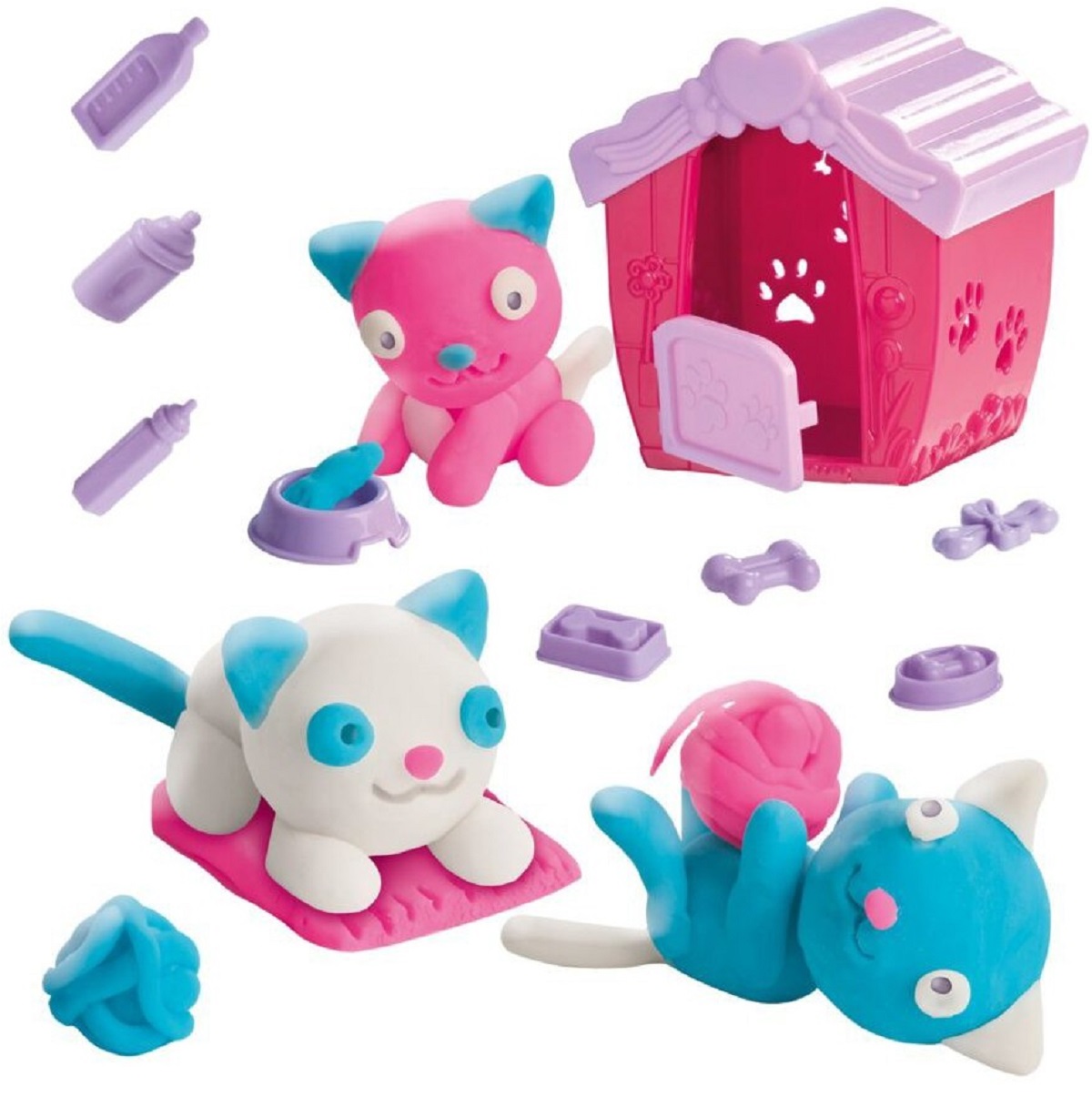 Set plastilina: Pisicute