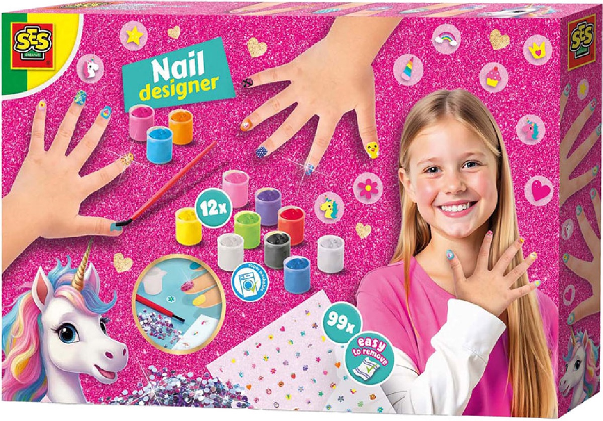 Set creativ designer de unghii: Unicorni