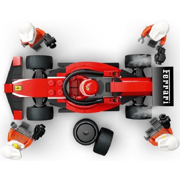 Lego City. Boxa si mecanici F1 cu masina Ferrari