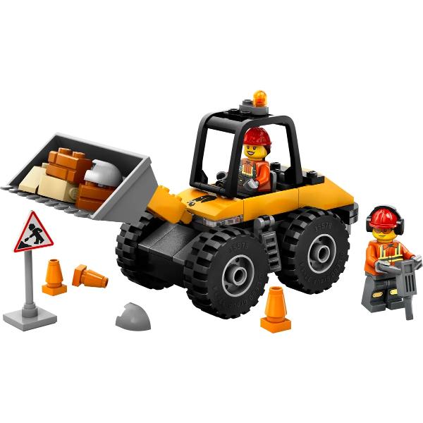 Lego City. Incarcator pe roti galben pentru constructii