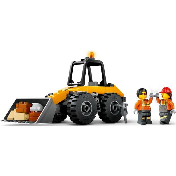 Lego City. Incarcator pe roti galben pentru constructii