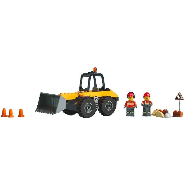 Lego City. Incarcator pe roti galben pentru constructii