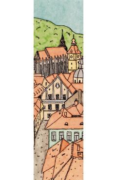 Imaginea produsului 'Semn de carte: Brașov. Biserica Neagră și Poarta Ecaterinei'