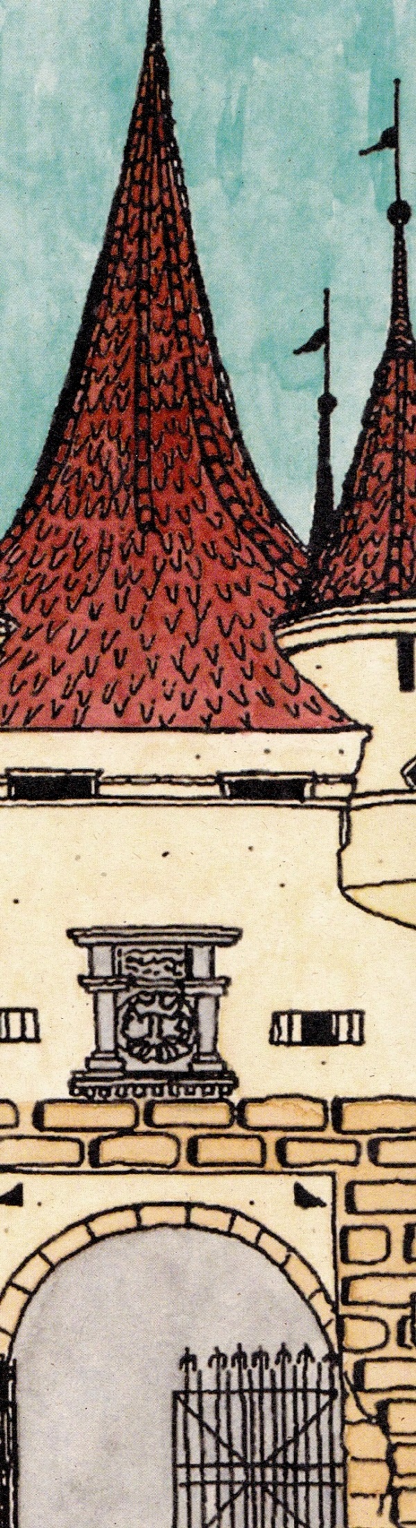 Semn de carte: Brasov. Biserica Neagra si Poarta Ecaterinei