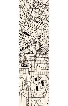 Imaginea produsului 'Semn de carte: Brașov. Piața Sfatului și Biserica Neagră. Alb-negru'