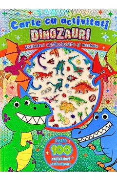 Coperta cărții 'Dinozauri. Carte cu activități'