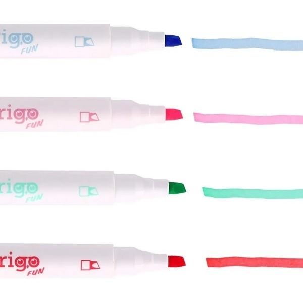 Set 4 evidentiatoare 2 in 1 cu stampila. Seria Panda