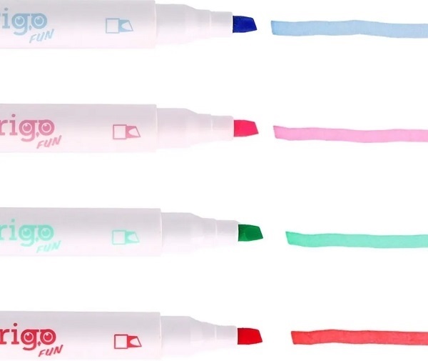 Set 4 evidentiatoare 2 in 1 cu stampila. Seria Panda