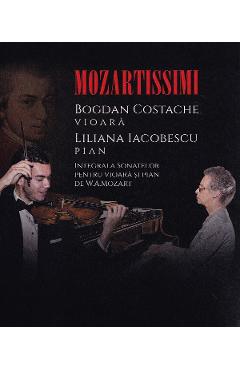 Poza produsului Set 4 CD: Mozartissimi. Vioara, Pian + USB - Bogdan Costache, Liliana Iacobescu