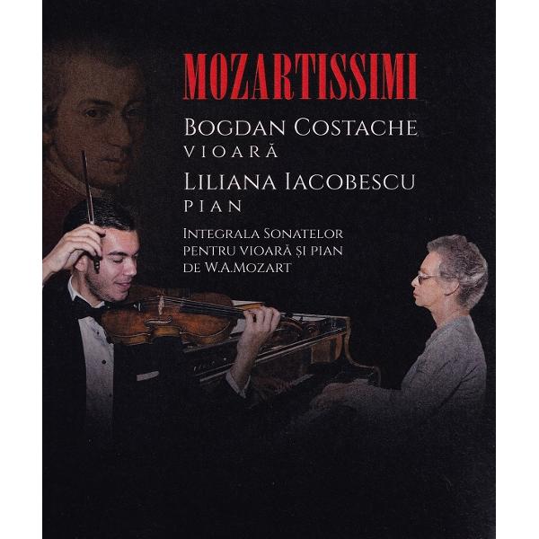 Set 4 CD: Mozartissimi. Vioara, Pian + USB - Bogdan Costache, Liliana Iacobescu