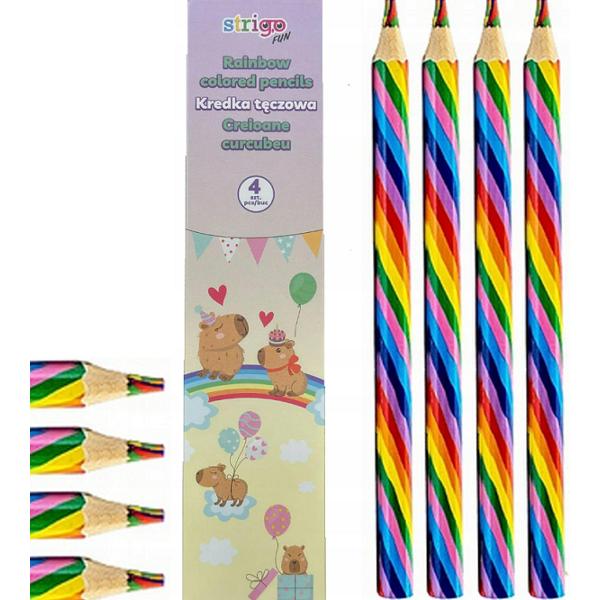 Set 4 creioane Rainbow. Seria Capybara