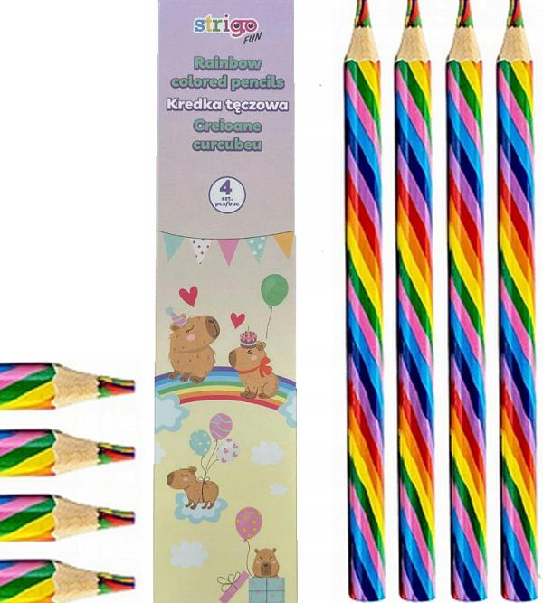 Set 4 creioane Rainbow. Seria Capybara