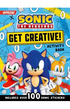 Coperta cărții 'Sonic The Hedgehog Get Creative! Sticker Activity Book -'