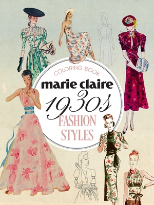 Marie Claire 1930s Fashion Styles Coloring Book - Rockpool Publishing
